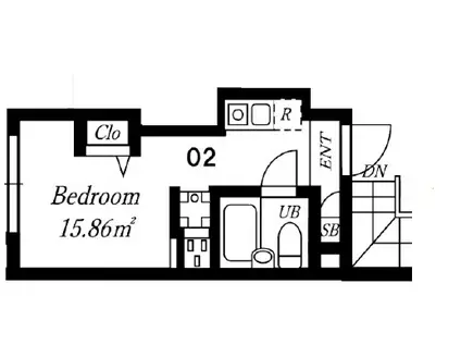 プラチナフォルム上野秋葉原II(ワンルーム/4階)の間取り写真