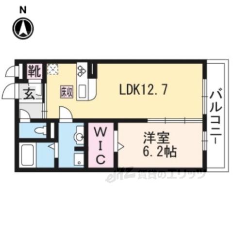 ヴェルドミール(1LDK/3階)の間取り写真
