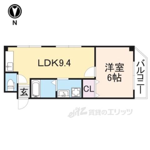 Mプラザ津田駅前参番館(1LDK/1階)の間取り写真