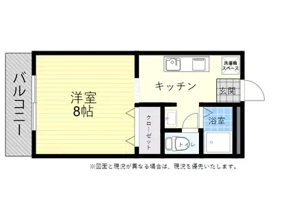 セミナーレハイツ(1K/1階)の間取り写真