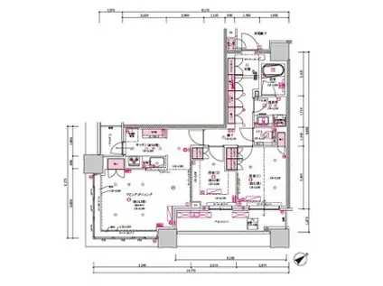 目黒第一マンションズ 12階(2LDK/12階)の間取り写真