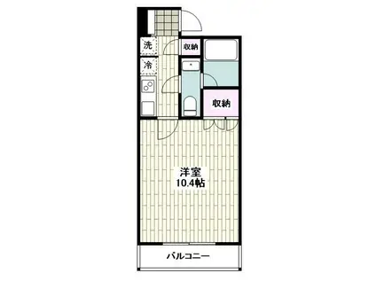 サウス・HILL小田原城前(1K/5階)の間取り写真