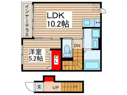藤久保721AP(1LDK/2階)の間取り写真
