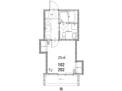 OKADA-SO(1K/2階)の間取り写真
