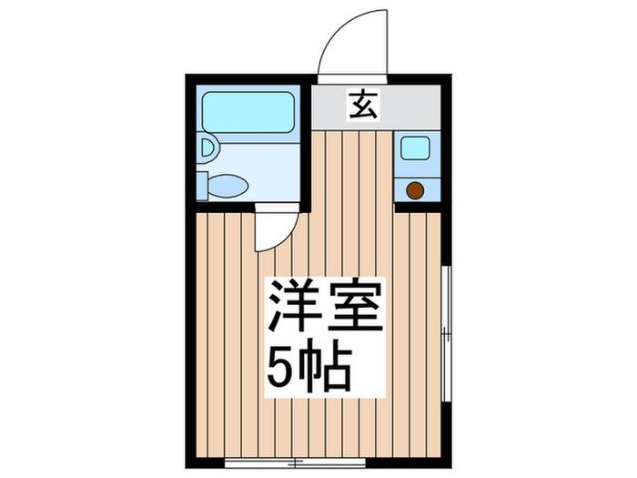 三友ビル(ワンルーム/2階)の間取り写真