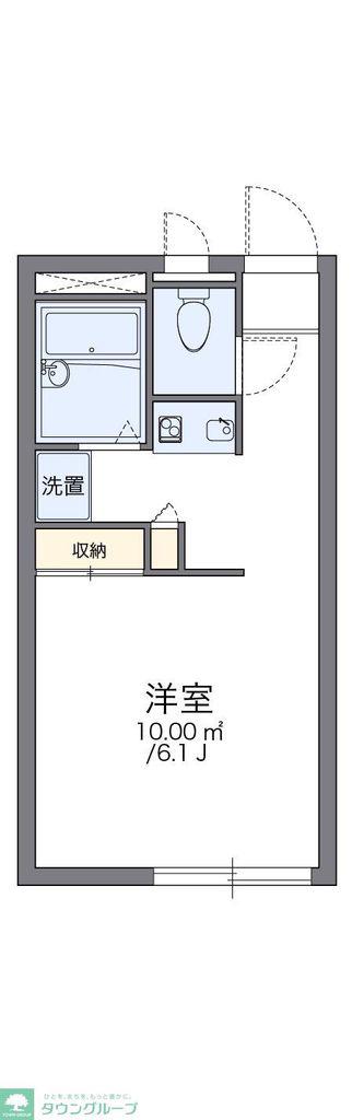 レオパレスセレネ(1K/1階)の間取り写真