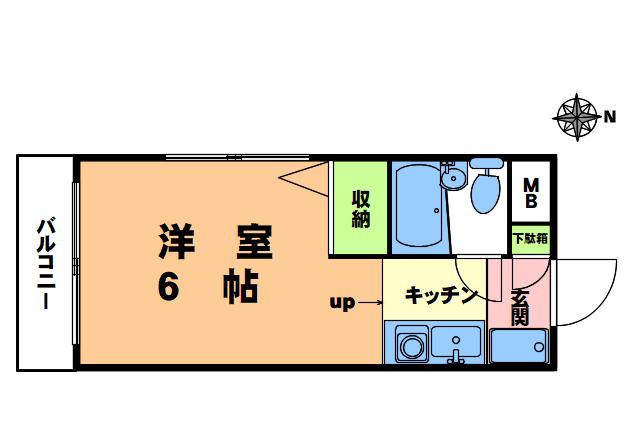 スカイコート新宿落合第5(ワンルーム/3階)の間取り写真