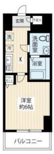 GENOVIA青砥SKYGARDEN(1K/12階)の間取り写真