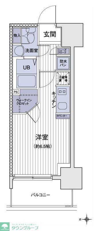 エスティメゾン大島(ワンルーム/5階)の間取り写真