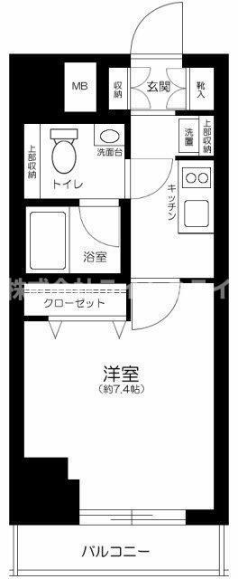プレール・ドゥーク木場駅前(1K/5階)の間取り写真