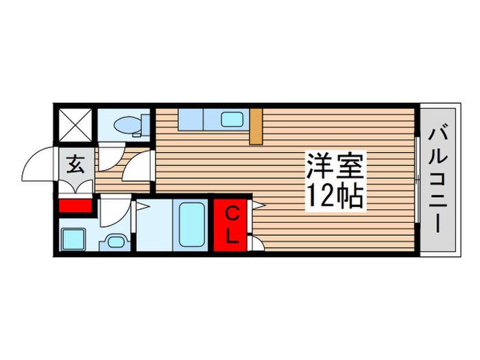モアル ヤタ藤(ワンルーム/1階)の間取り写真