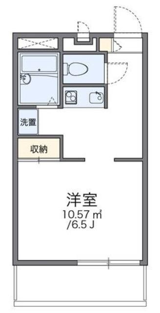 レオパレス豊南(1K/3階)の間取り写真