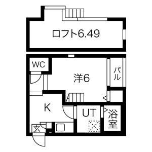 ハーモニーテラス8094(1K/1階)の間取り写真
