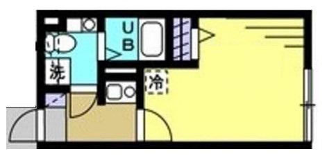 SINCREASE西新宿(1K/1階)の間取り写真