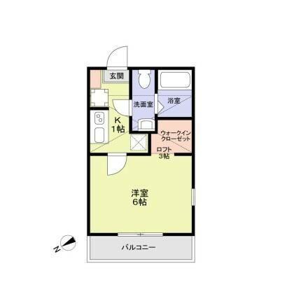 VENUS LAGOON 斎藤分町(1K/2階)の間取り写真
