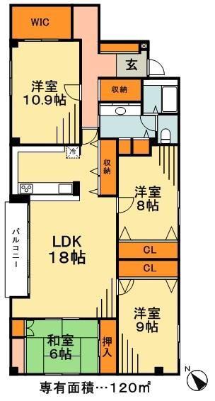 エステートTOKI(4LDK/3階)の間取り写真
