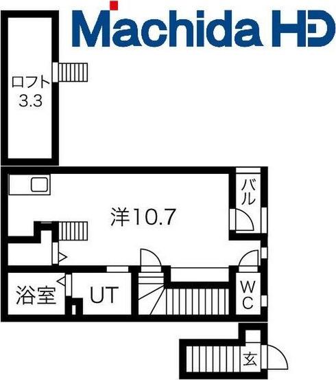 あんしん海岸通08-1034(ワンルーム/2階)の間取り写真