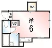 ランド・16 足立2丁目(ワンルーム/1階)の間取り写真