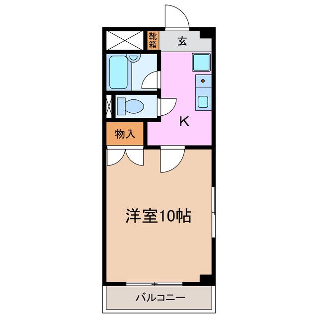 サンシャイン加藤(1K/3階)の間取り写真