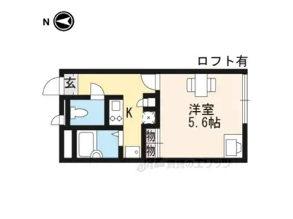 レオパレスKIMIE(1K/1階)の間取り写真