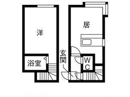 AMS文京台南町II(1LDK/2階)の間取り写真