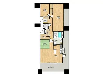 エイルマンション博多駅東コンフォート(3LDK/10階)の間取り写真