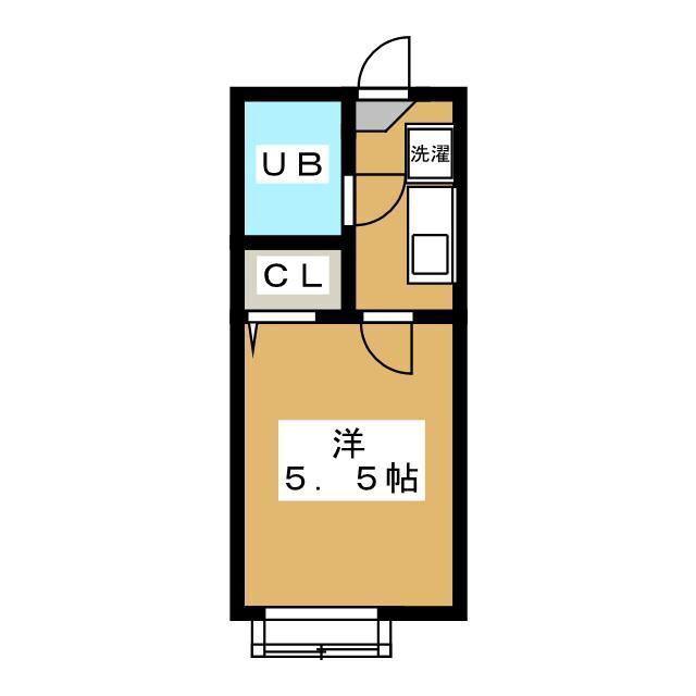 サニーコート北葛西B(1K/1階)の間取り写真
