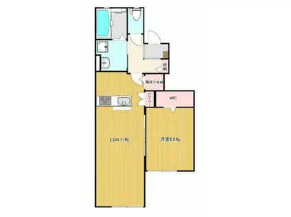 メゾンド・メルヴェーユ須磨(1LDK/1階)の間取り写真