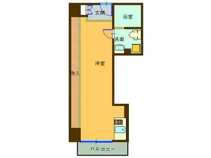 アリス・マナーガーデン浅草橋(ワンルーム/9階)の間取り写真