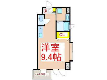 ウィスティリア照国(ワンルーム/8階)の間取り写真