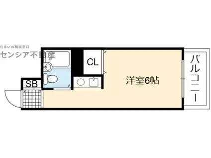 Jクレスト関目(ワンルーム/2階)の間取り写真