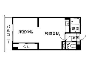 MOREHONGO(1DK/8階)の間取り写真