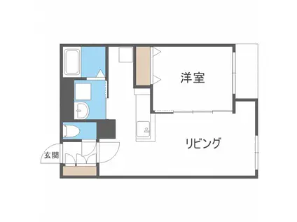 モルティーニN12(1LDK/3階)の間取り写真