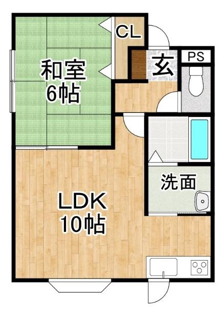 ショコラM28(1LDK/3階)の間取り写真