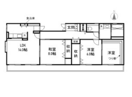 スリーゼメゾン(3LDK/2階)の間取り写真