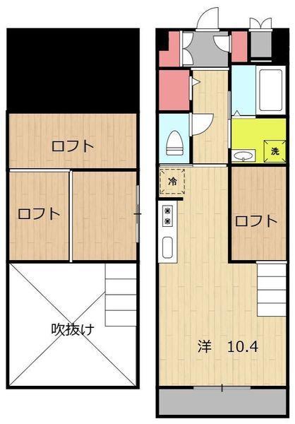 アルテマイスターアゴラ(ワンルーム/6階)の間取り写真