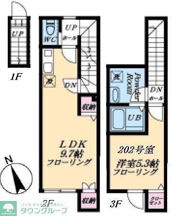 マイレジデンス鷺宮(1LDK/3階)の間取り写真