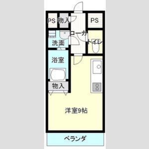 バウムガルテン(ワンルーム/5階)の間取り写真