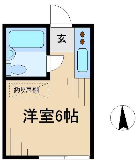 コーポヒジサカ(ワンルーム/2階)の間取り写真