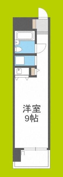 朝日プラザ梅田II(ワンルーム/2階)の間取り写真