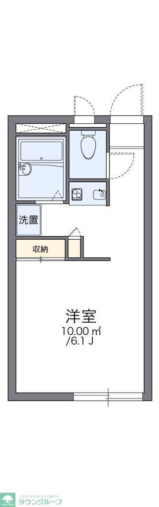 レオパレスネオス本町(1K/2階)の間取り写真