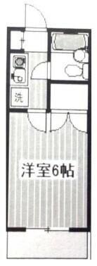リブェールJ(1K/3階)の間取り写真