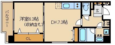 サルタル大和大路(1LDK/5階)の間取り写真