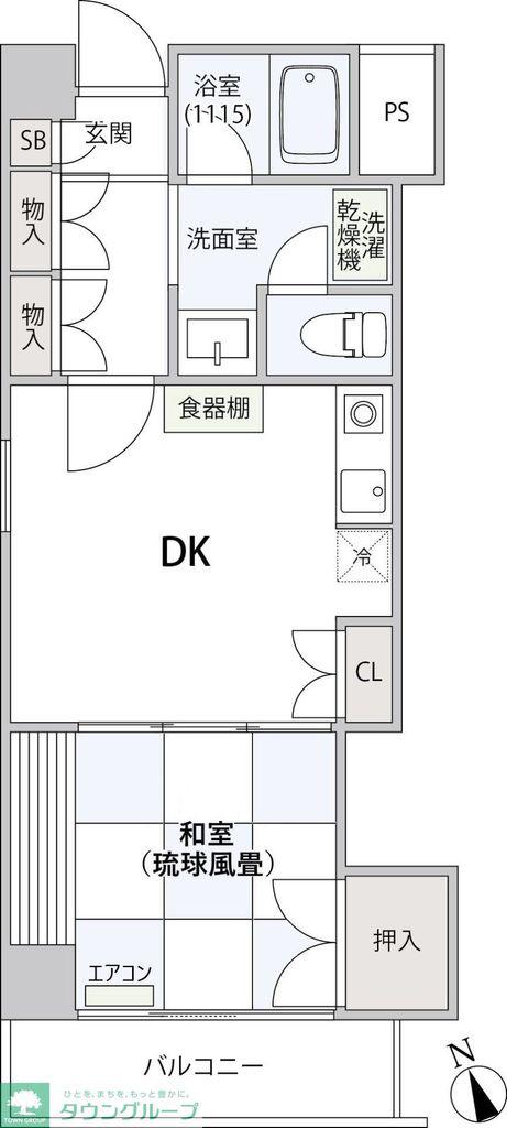 コンフォート文京小石川(1DK/4階)の間取り写真