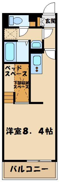ミランダYI II(1K/3階)の間取り写真