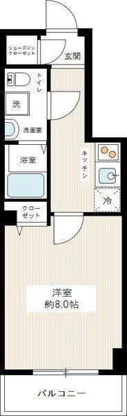 HYS DURANTE(1K/7階)の間取り写真