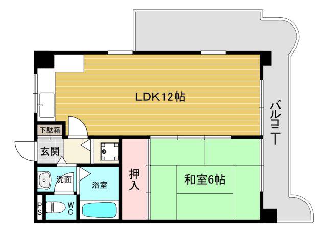 LAPIS ラピス(1LDK/3階)の間取り写真
