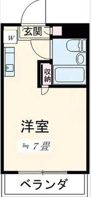 メゾン・ド・サンテ(ワンルーム/2階)の間取り写真