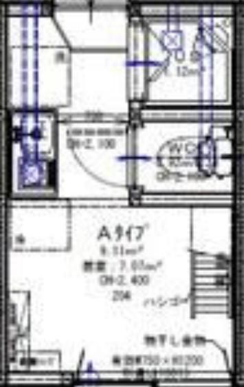 TM千住宮元町(ワンルーム/2階)の間取り写真