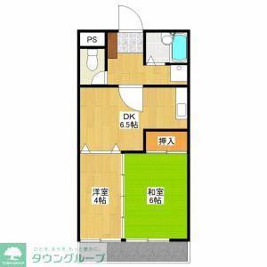 ヴェルテ東青梅(2DK/1階)の間取り写真